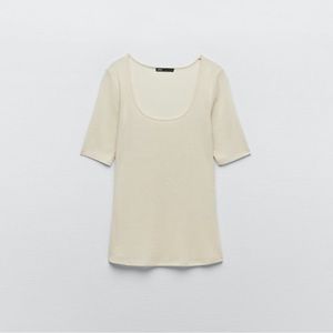 NWT ZARA soft short sleeve top